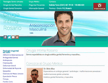 Tablet Screenshot of cirugiaintimarosario.com